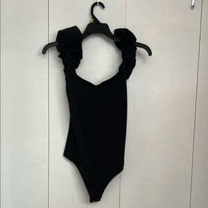 Black Sleeveless Bodysuit express